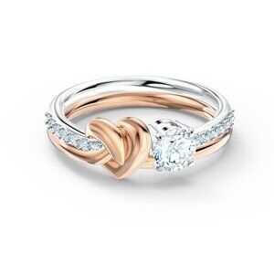 SWAROVSKI | Lifelong heart ring with Crystals and two tone metal